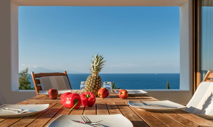 Argassi Apartment | Stunning Ananta Blue Apartment with Full Ocean Views