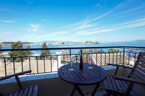 Corfu Town Apartment | Stunning Anemomilos Sea View Penthouse with Oceanfront Views