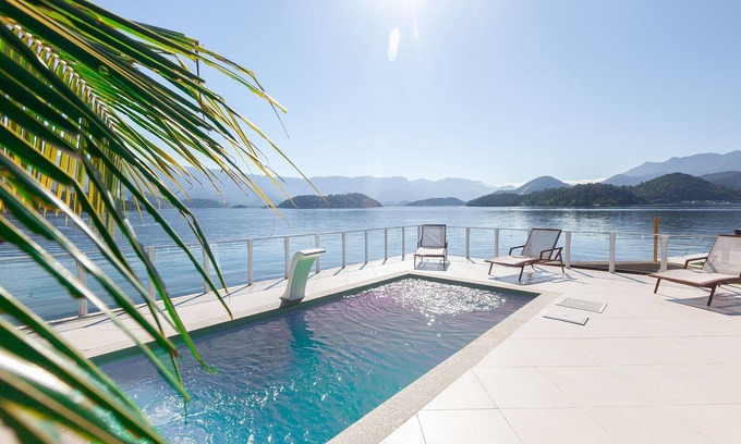 Angra dos Reis Villa | Beautiful Mansion on Cavaco Island with Spa & Family Amenities