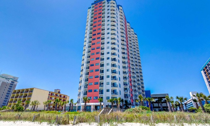 Myrtle Beach Resort | Angle Ocean View 2 Bedroom at Family Resort with Pool & Spa