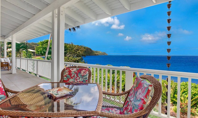 Kilauea House | Family-Friendly Anini Beach House: Oceanfront Retreat Awaits