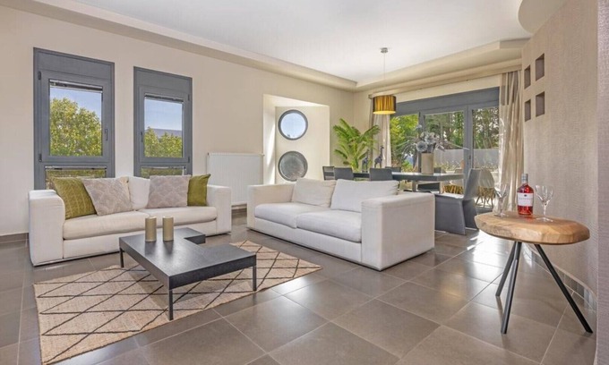 Petaloudes Villa | Discover Anssami Villa: Oceanfront Getaway with Pool