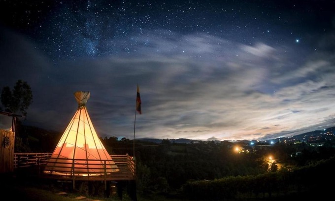 Guasca Other | Pet-Friendly Antara Tipi House with Kitchen & Breakfast