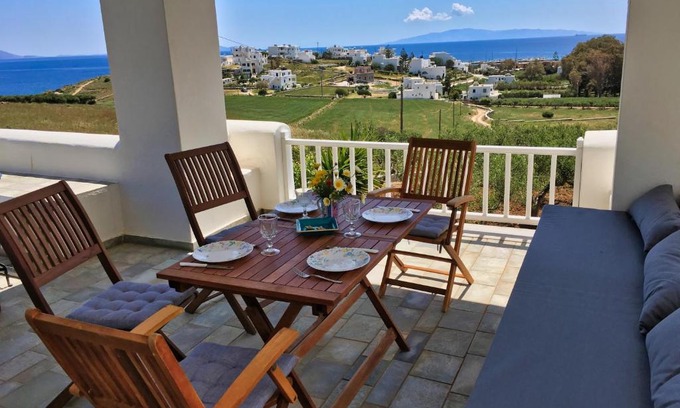 Piso Livadi House | Seaside Comfort at Anthoula's Sea View Apartment