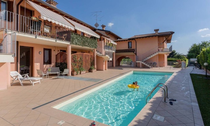 Lugana Apartment | Enchanting Antique Oak Sirmione with Pool & Ocean Views