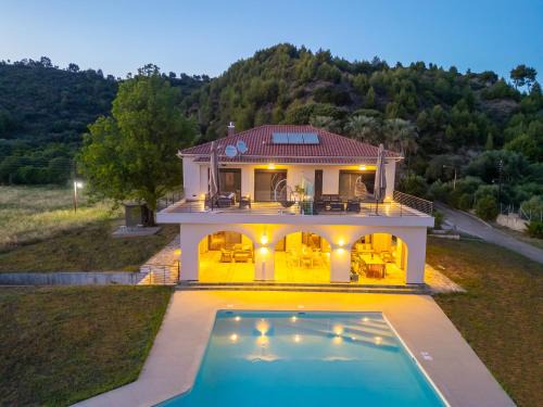 Archea Pissa Apartment | Impressive Antinea Olympian Villa with Oceanfront Views