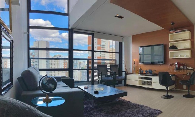 Vila Nova Conceicao Apartment | Pet-Friendly Stay at anyLife Black Duplex Itaim 1811