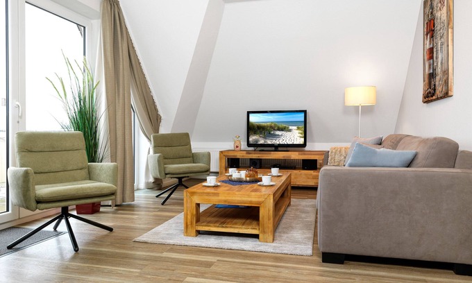 Insel Poel Apartment | Experience App. KORALLE: Idyllic Harbor View Retreat