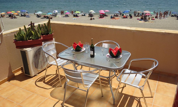 Vera Beach Apartment | Beachfront Naturist Apartment 68 with Pool and Spa Amenities