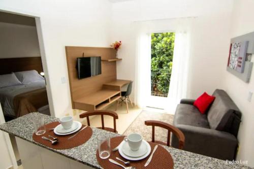 Penedo Apartment | Top-Rated Apart Sol Nascente with Pool & Pet-Friendly Options