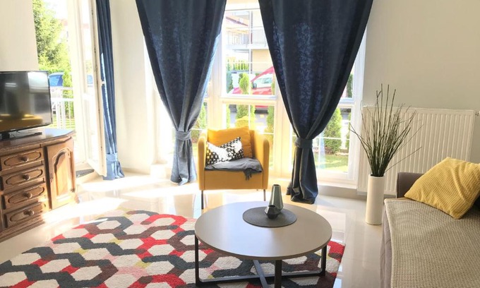 Grzybowo Apartment | Ocean View Retreat: Apartament 108 with Perfect Guest Rating
