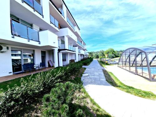 Sztutowo Apartment | Experience Baltic Sun A17: Poolside Apartment Getaway