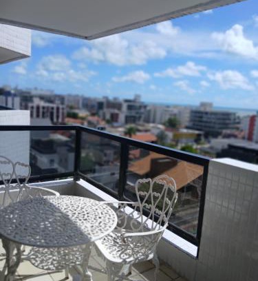 Jardim Oceania Apartment | Apartamento 2 ruas beira mar espaçoso 15 pessoas