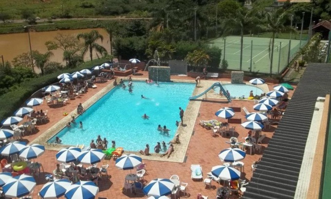 Aguas de Lindoia Apartment | Discover Apartamento Cavalinho Branco 501 with Pool & Hot Tub