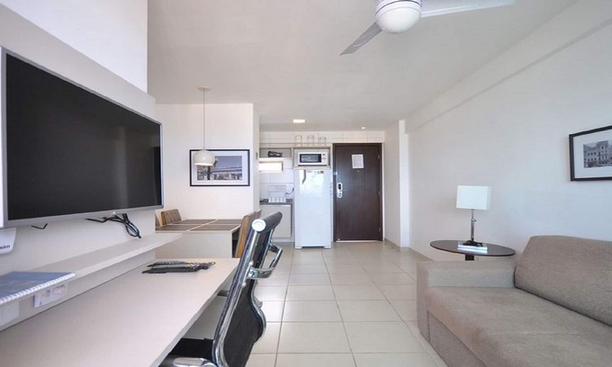 Boa Viagem Apartment | Elegant 2-Bedroom Apartment with Ocean View at Beach Class