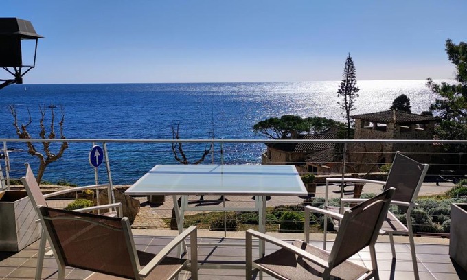 Calella de Palafrugell Apartment | Oceanfront Apartment in Prime Calella Location, Rated 9.3
