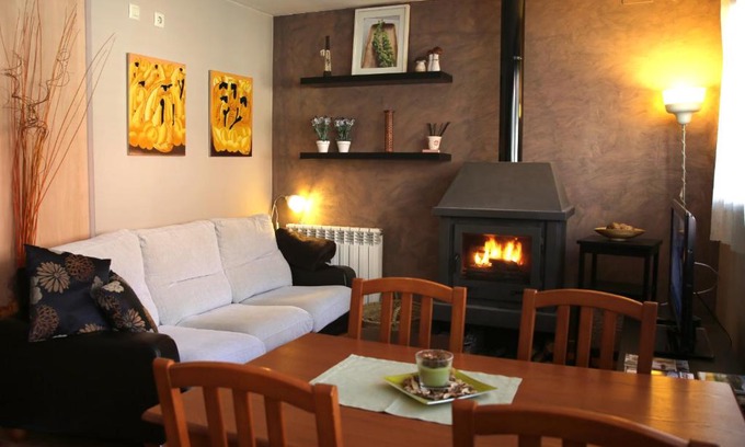 Ribes De Freser Apartment | Cozy Apartment Gis with Fireplace - Pet & Child Friendly