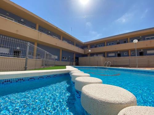 Los Puertos Apartment | Oceanfront Apartamentos Playamar with Pool & Great Reviews