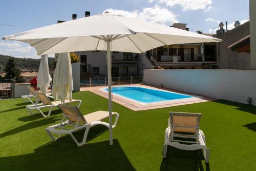 Puigreig Apartment | Discover Aparthotel Cal Marçal: Oceanfront Bliss & Spa