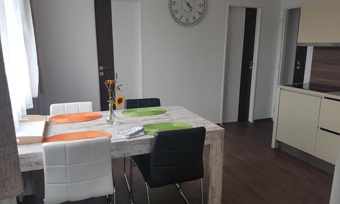 Roznov Pod Radhostem Apartment | Charming Apartmány u skanzenu: Fireplace & Hot Tub Bliss
