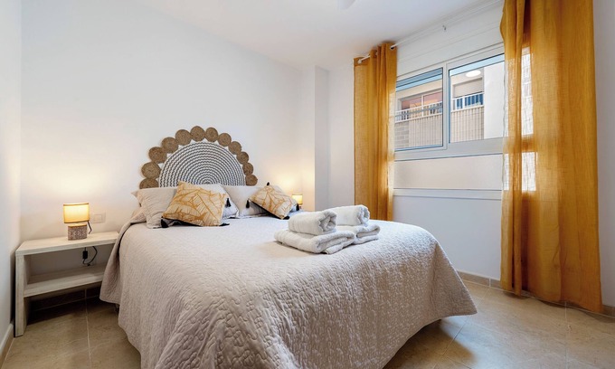 Sant Carles de la Rapita Apartment | Oceanfront Apartment 'La Basseta' with Wi-Fi & Spa
