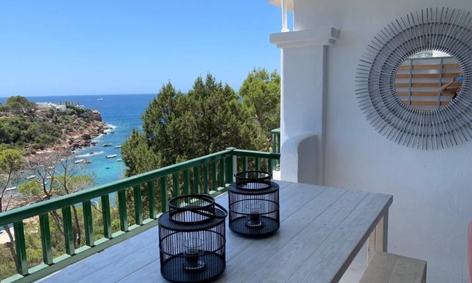 Cala Comte Apartment | Oceanview Apartment: Guest Rated 9.8 with Private Pool