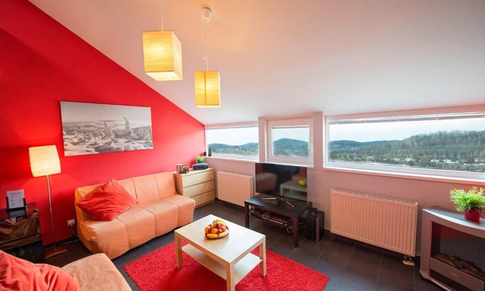 Jesenik Apartment | Relaxing Retreat at Apartma Panorama Jeseník with Spa & Hot Tub
