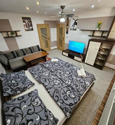 Povazska Bystrica Apartment | Inviting Apartmán WOLF: 4-Star Retreat with Pool & Dining