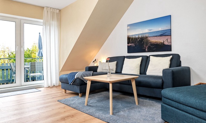 Kaltenhof Apartment | Apartment Haffblick - Ideal Oceanfront Retreat for 4 Guests