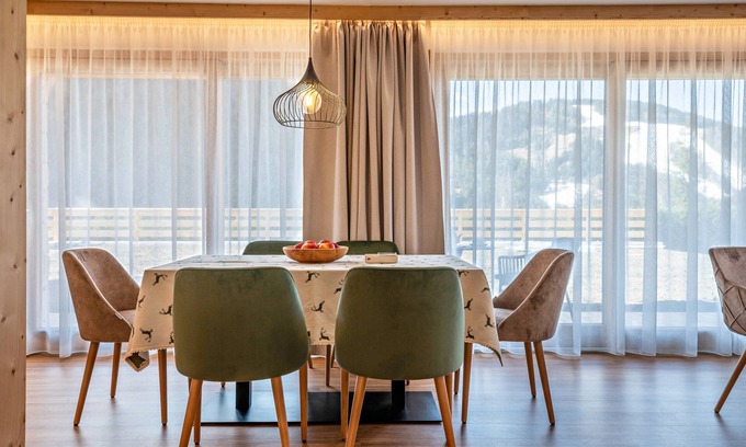 Mareo Apartment | Explore Les Ciases Chalets: Cozy Apartment with Balcony & Wi-Fi