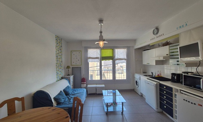 Fort-Mahon-Plage Apartment | Apartment 3 Pers 100m from Beach, Pets Welcome