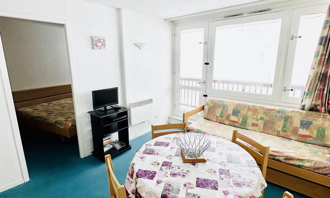 La Mongie Apartment | Convenient Apartment for 4 at Mongie Tourmalet with Balcony