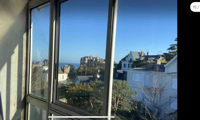 Saint-Igneuc Apartment | Cozy Apartment with Sea View Steps from Beach and Center