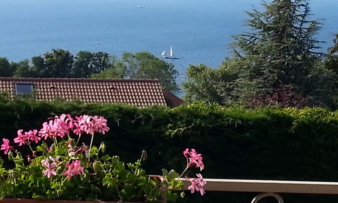 Publier Villa | Apartment 83 m2 in villa view Lake Geneva and Golf Evian on foot