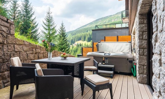 Spindleruv Mlyn Apartment | Relax at Apartment Adélka 104 with Private Wellness & Spa