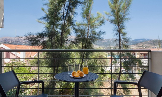 Kefalonia Apartment | Apartment 'Ardavani City 4' with Shared Terrace, Shared Garden and Air Conditioning