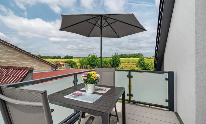 Muritz Apartment | Apartment 'Auszeit' with Balcony and Wi-Fi