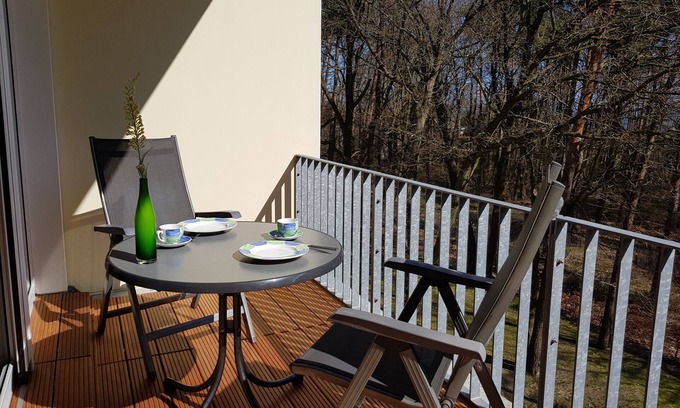 Zempin Apartment | Beachside Apartment with Balcony, Pool & Fitness Center
