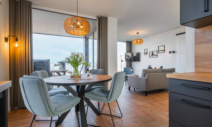 Marienleuchte Apartment | Apartment BeltEck - sea view. Sauna. Family-friendly. Dogs on request