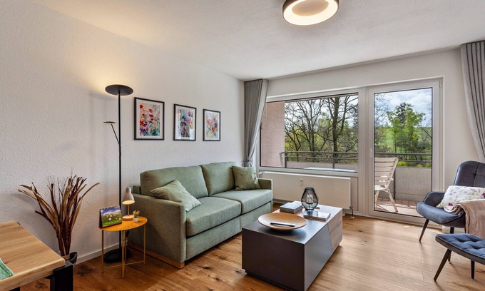 Gudenhagen Apartment | Scenic Apartment 'Berg Und Tal' with Balcony and Wi-Fi