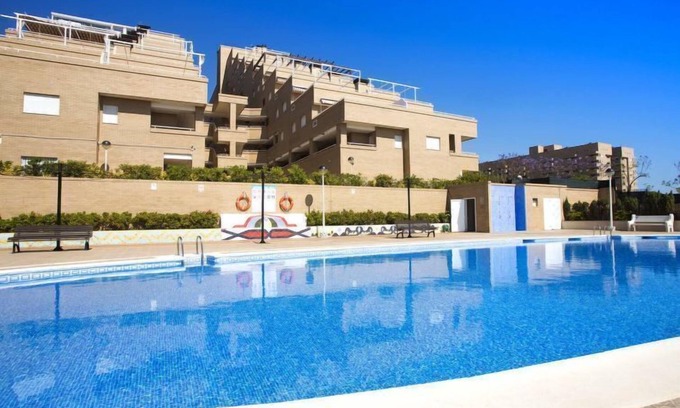 Marina d'Or Apartment | Oceanfront Getaway at Blue by Interhome with Spa & Pool
