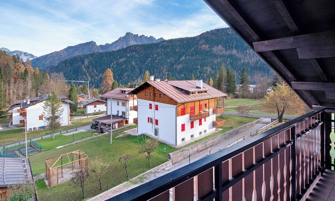 Falcade Apartment | Apartment 'Campido' with Mountain View, Shared Garden and Balcony