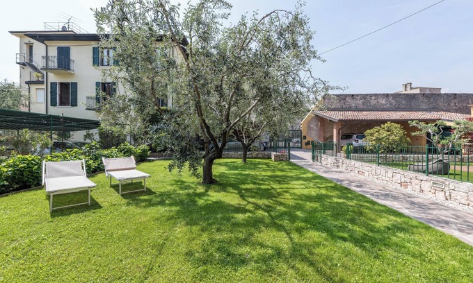 Torri del Benaco Apartment | Garden Oasis 'Casa Gemma' with Ocean Views & Spa Access