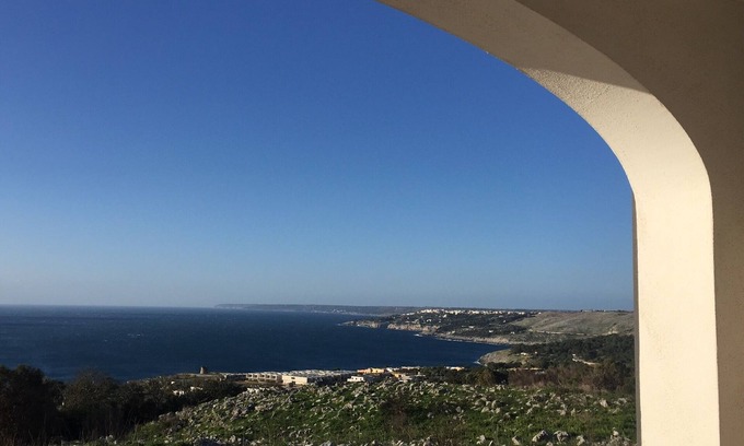 Santa Cesarea Terme Apartment | Apartment 'Dolce Vita' with Sea View, Wi-Fi and Air Conditioning
