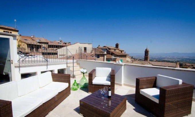 Montepulciano Apartment | Top-Rated Dell'Erbe Attic Apartment with Family-Friendly Perks