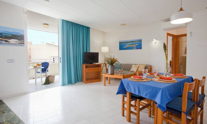 Colonia Sant Jordi Apartment | Oceanfront Apartment "Es Trenc 2" with Wi-Fi & Balcony