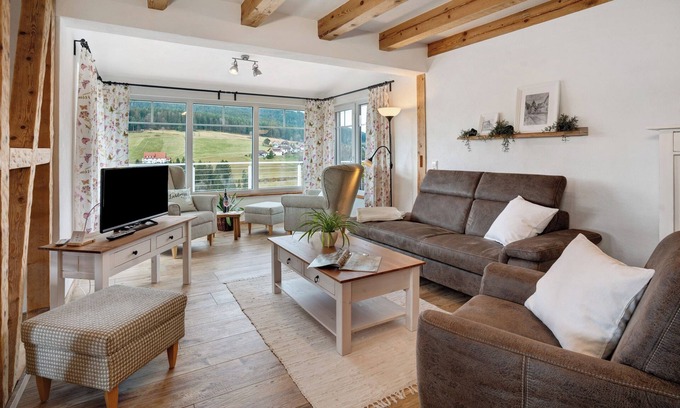 Baiersbronn Apartment | Apartment 'Ferienwohnung Rinkenberg' with Private Terrace and Wi-Fi