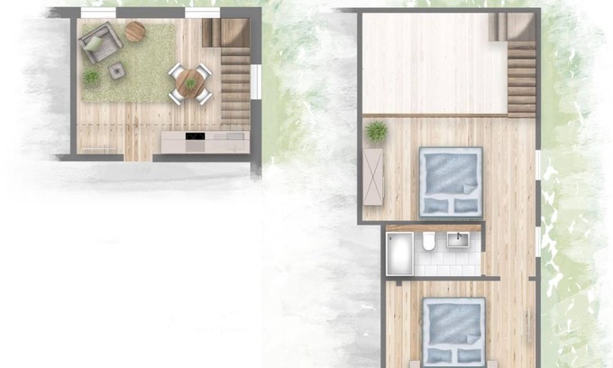 Neuwilthen Apartment | Cozy Apartment "Flieder" at Gutshof Schirgiswalde