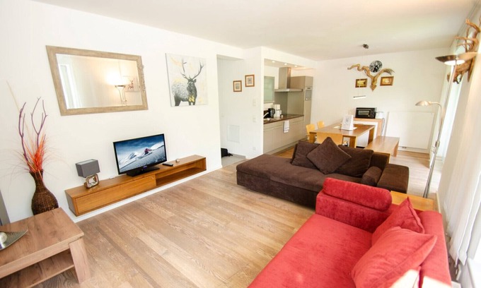 Kaprun Apartment | Scenic Apartment Glacier View 14.2 with Balcony & Kitchen