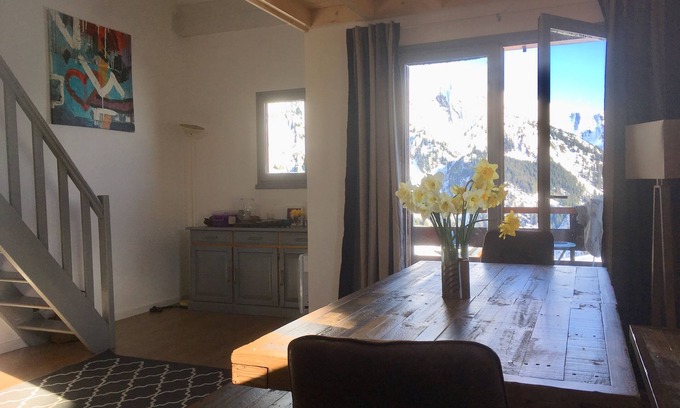 Manigod Apartment | Cozy Apartment Harikoa: Sleeps 5, Next to Piste